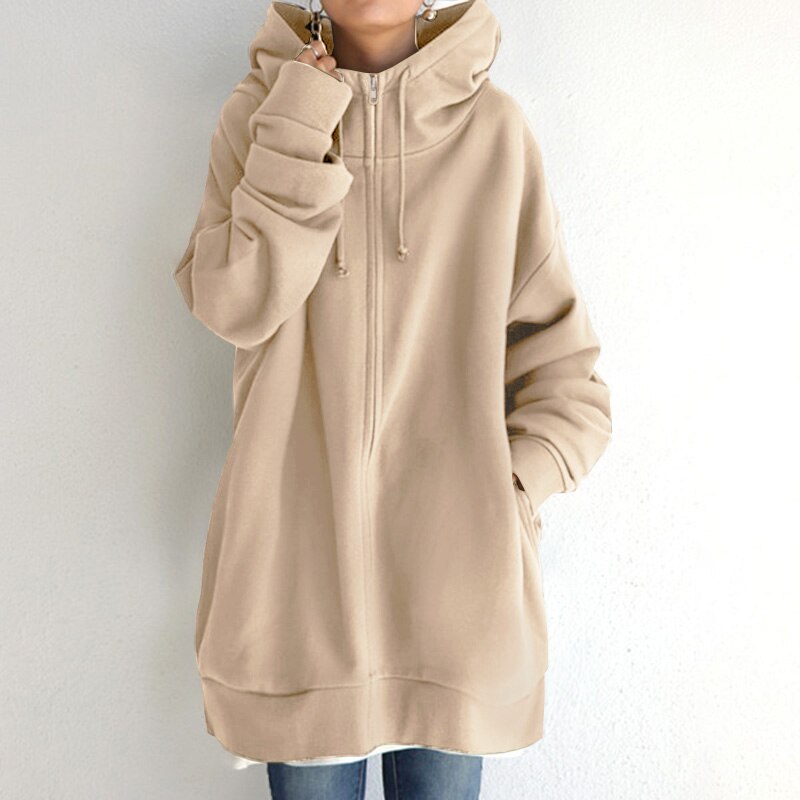 Oversized Hoodie Dames - Stijlvolle Winterhoodie van Hoogwaardig Materiaal, Comfortabele Pasvorm in Diverse Kleuren 1