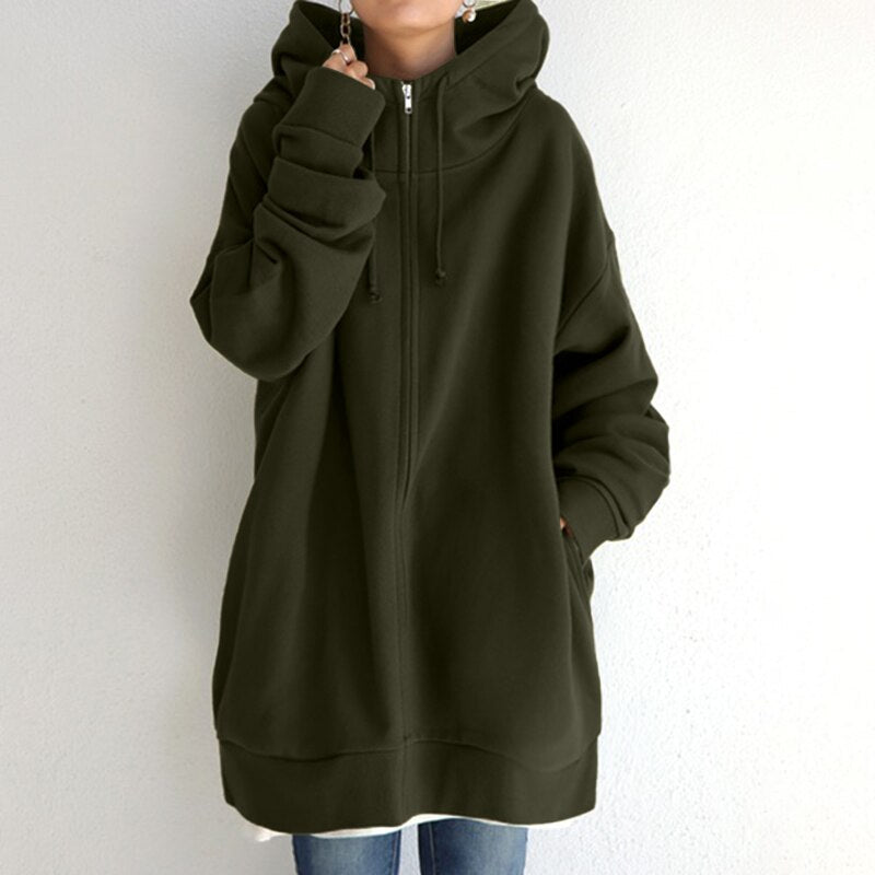 Oversized Hoodie Dames - Stijlvolle Winterhoodie van Hoogwaardig Materiaal, Comfortabele Pasvorm in Diverse Kleuren 3