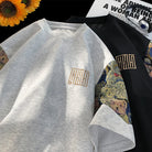 Oversized T-Shirt Heren met Beren Borduurwerk – Casual Streetwear, Zacht Polyester, Extra Lange Mouwen 3