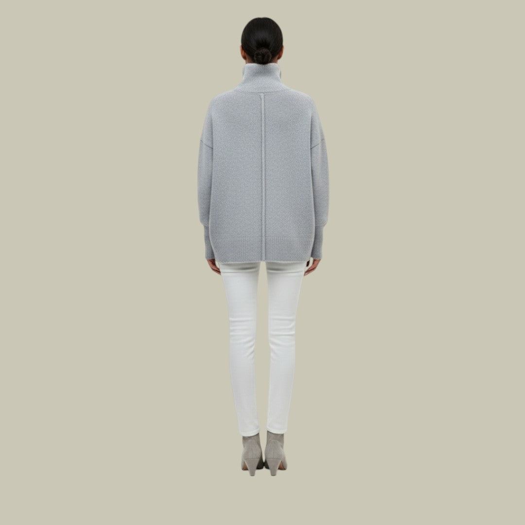 Oversized Zwarte Coltrui Dames met Losse Pasvorm – Comfortabele Wintertrui voor Casual Stijl 2