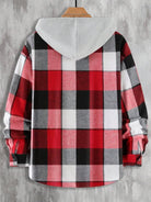 Geruit Overhemd met Capuchon en Dubbele Zakken – Oversized Casual Longsleeve 10