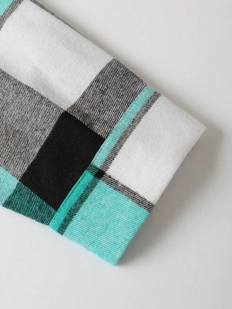 Geruit Overhemd met Capuchon en Dubbele Zakken – Oversized Casual Longsleeve 17