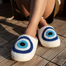 Pluche Pantoffels Dames met Oog van Allah – Warmte en Comfort voor Thuis, Diverse Maten 1