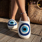 Pluche Pantoffels Dames met Oog van Allah – Warmte en Comfort voor Thuis, Diverse Maten 2