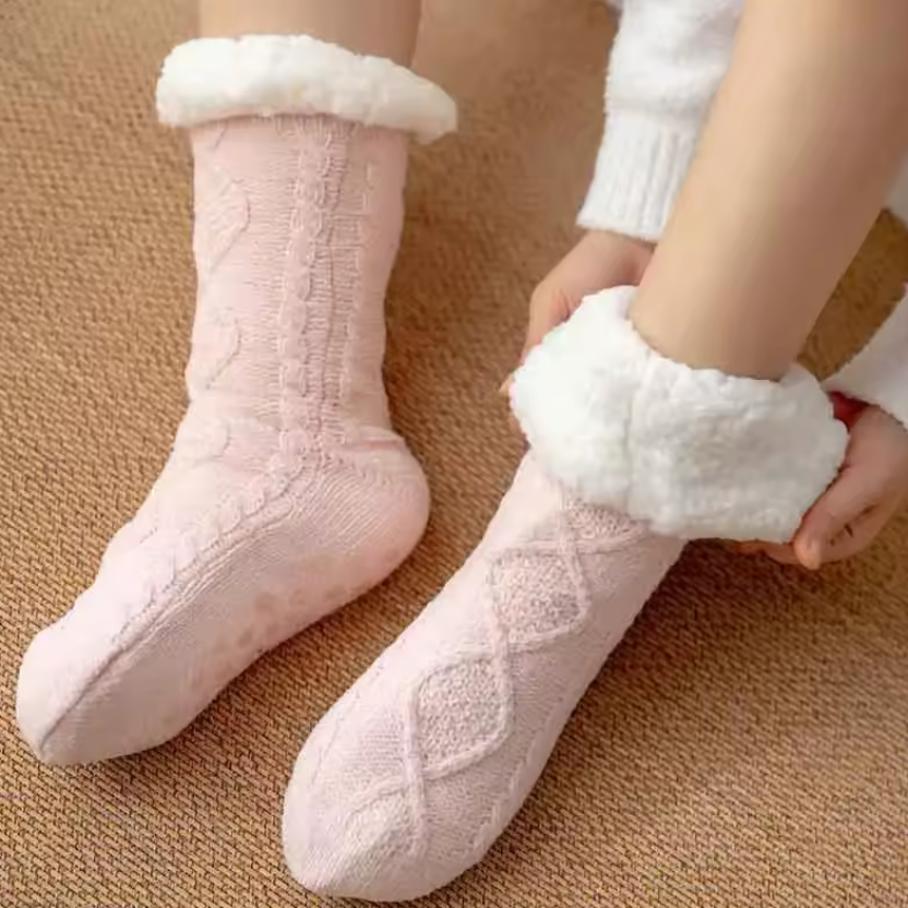 Pluizige Huissokken Dames met Antislipzool – Comfortabel en Warm voor Thuisgebruik 10