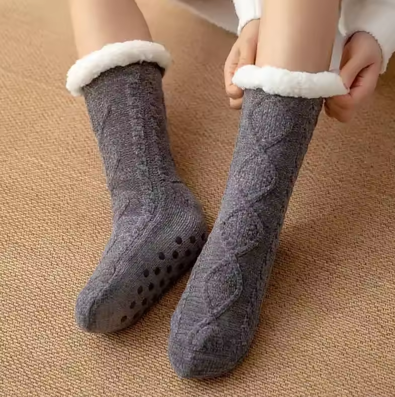 Pluizige Huissokken Dames met Antislipzool – Comfortabel en Warm voor Thuisgebruik 7