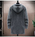 Premium Heren Hoodie van Wolmix met Fleece Voering - Moderne Getailleerde Winterjas 7