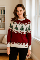 Retro Dames Kersttrui – Zachte Multicolor Feestelijke Truien voor Kerstvieringen 2