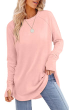 Dames Tuniek met Lange Mouwen en Duimgaten – Comfortabele Oversized Top met Gebogen Zoom 11