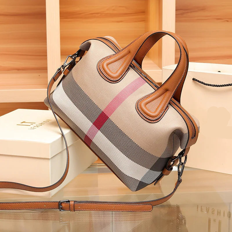 Trendy Geruite Handtas-1