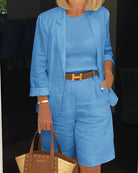 Elegante dames tweedelige set – comfortabele en stijlvolle outfit voor dagelijks gebruik of casual 