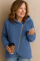 Sherpa Fleece Hoodie met Rits – Zachte Oversized Capuchon, Comfortabele Pasvorm voor Elke Dag 2