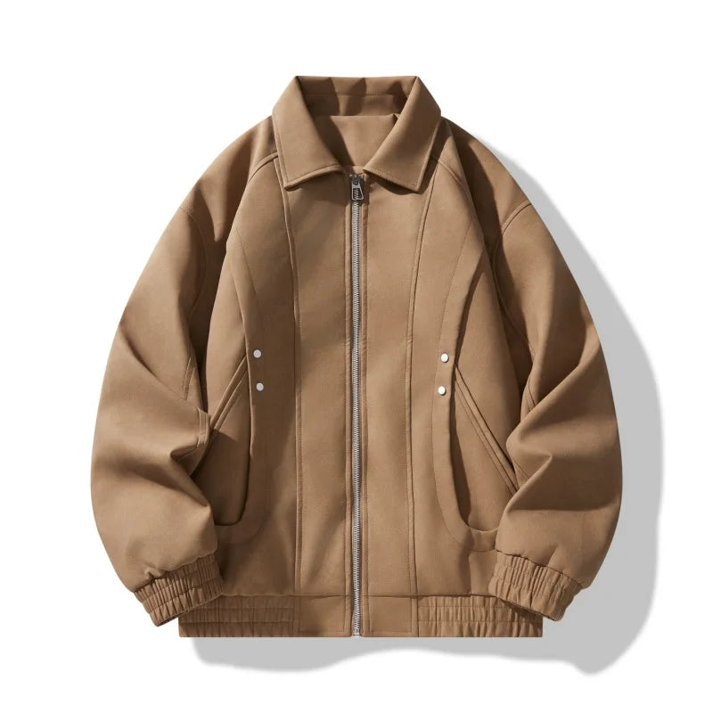 Slim-Fit Herenjas van Kunstleer met Winddichte Eigenschappen – Modern Ontwerp voor Casual en Formele Gelegenheden 2