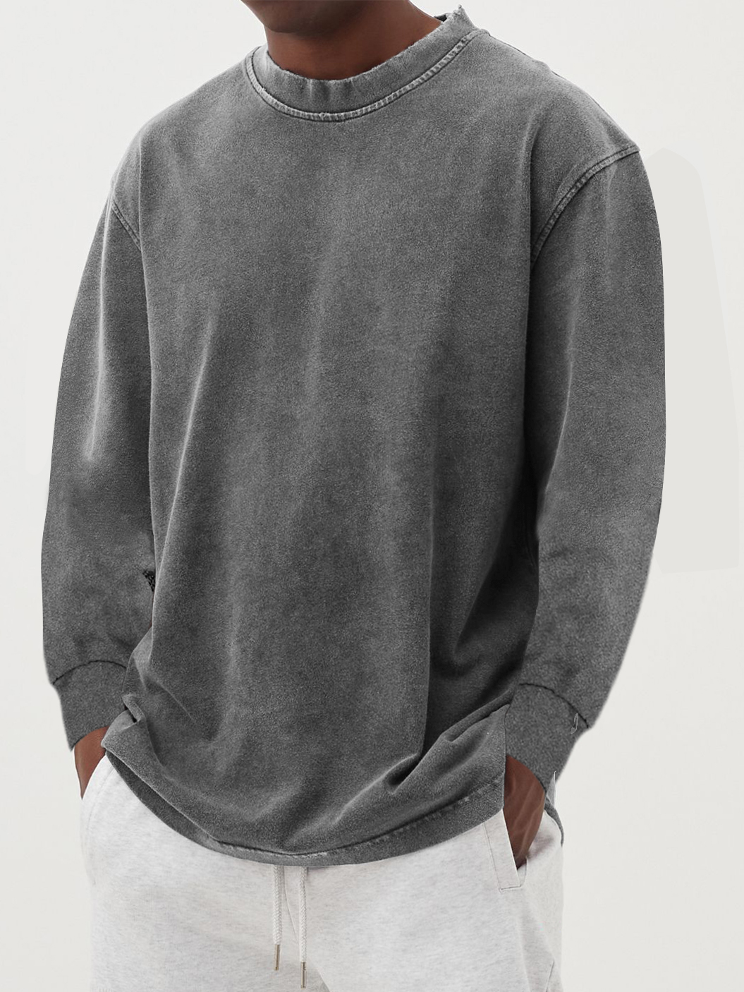 Stijlvol Casual Sweatshirt met Ronde Hals en Comfortabele Pasvorm – Verkrijgbaar in Diverse Kleuren en Maten S t/m XL 2