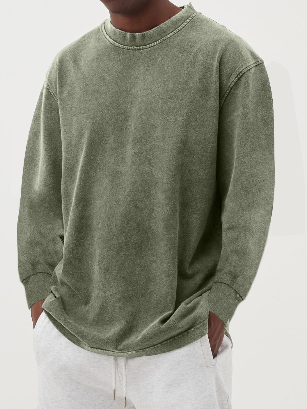 Stijlvol Casual Sweatshirt met Ronde Hals en Comfortabele Pasvorm – Verkrijgbaar in Diverse Kleuren en Maten S t/m XL 4