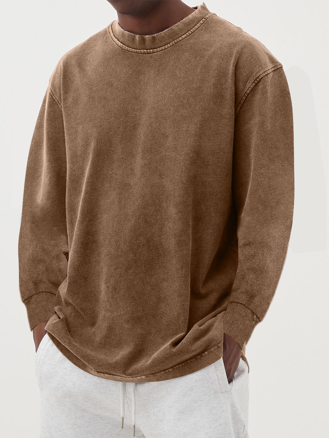 Stijlvol Casual Sweatshirt met Ronde Hals en Comfortabele Pasvorm – Verkrijgbaar in Diverse Kleuren en Maten S t/m XL 5