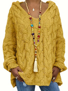 Stijlvolle Casual Trui voor Dames met Kabeltextuur en V-hals – Ideaal voor Koelere Dagen 1