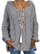 Stijlvolle Casual Trui voor Dames met Kabeltextuur en V-hals – Ideaal voor Koelere Dagen 5