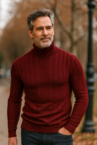 Stijlvolle Geruite Herentrui van Ademend Wol met Slanke Pasvorm en Taps Toelopen Manchetten - Diverse Kleuren Beschikbaar 2