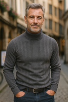 Stijlvolle Geruite Herentrui van Ademend Wol met Slanke Pasvorm en Taps Toelopen Manchetten - Diverse Kleuren Beschikbaar 3