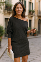 Stijlvolle Lange Off-Shoulder Jurk Dames met Glinsterende Afwerking – Perfecte Feestelijke Kleding voor Avondevenementen 1