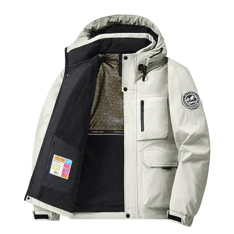 Stijlvolle Winterjas met Verstelbare Capuchon en Praktische Zakken – Comfortabele Bovenkleding voor Elke Gelegenheid 2