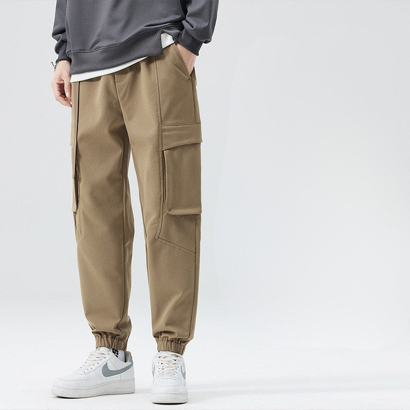 Streetwear Cargo Joggers met Verstelbare Taille en Ruime Cargozakken - Comfortabele Regular Fit Katoenmix 0