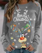 Trendy Dames Kerstsweater met Lange Mouwen in Diverse Kleuren - Casual Dames Truien voor de Feestdagen 3