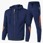 Tweedelig Trainingspak Heren met Capuchon en Lange Mouwen – Comfortabele Joggingoutfit in Diverse Kleuren 1