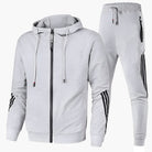 Tweedelig Trainingspak Heren met Capuchon en Lange Mouwen – Comfortabele Joggingoutfit in Diverse Kleuren 2