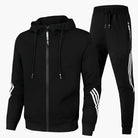 Tweedelig Trainingspak Heren met Capuchon en Lange Mouwen – Comfortabele Joggingoutfit in Diverse Kleuren 4