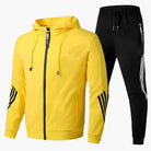 Tweedelig Trainingspak Heren met Capuchon en Lange Mouwen – Comfortabele Joggingoutfit in Diverse Kleuren 6
