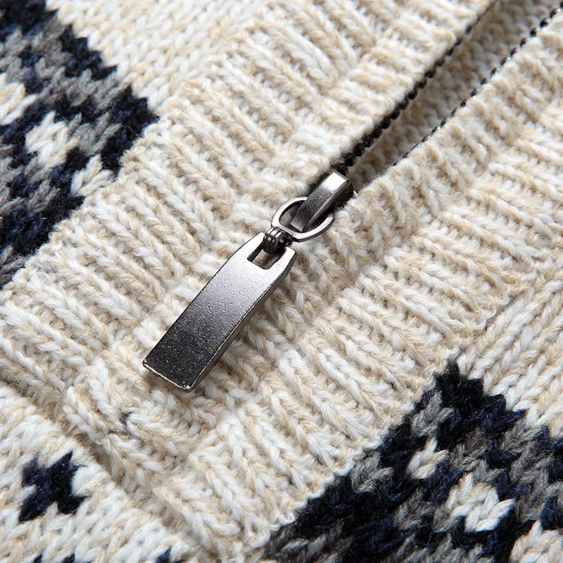 Verfijnde Kersttrui Dames met Kwartrits en Winterpatroon – Zacht Gebreid voor Feestelijke Gelegenheden 5