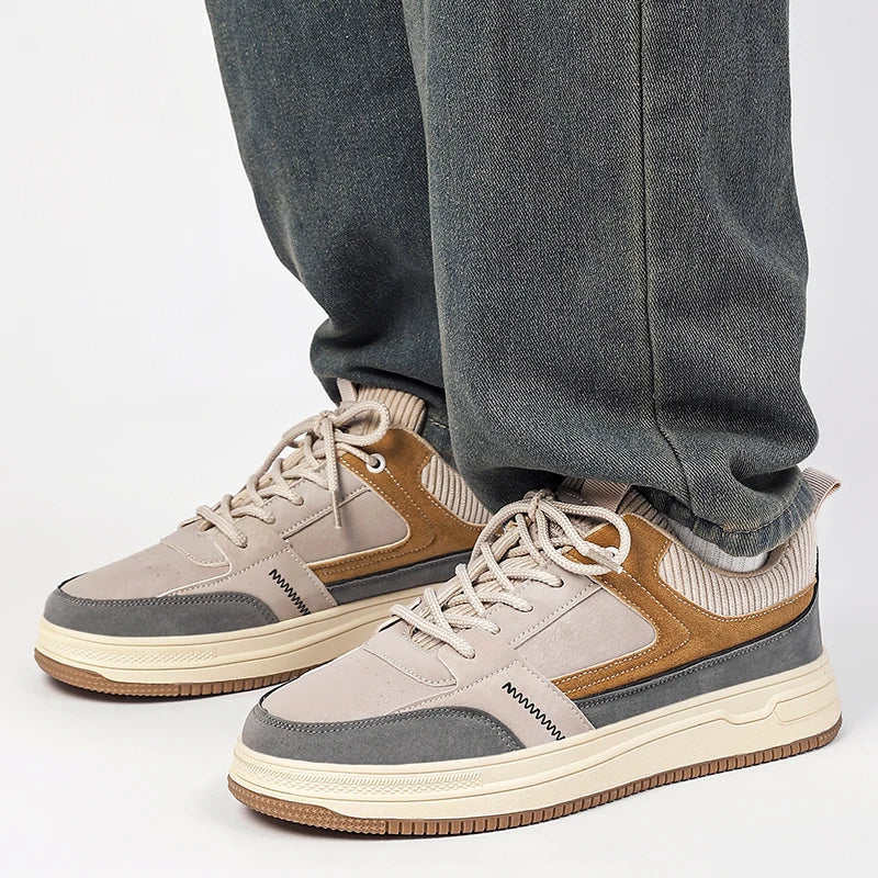 Vintage Patchwork Sneakers Dames – Lichtgewicht Ontwerp met Gedempte Binnenzool voor Comfort en Ondersteuning 0