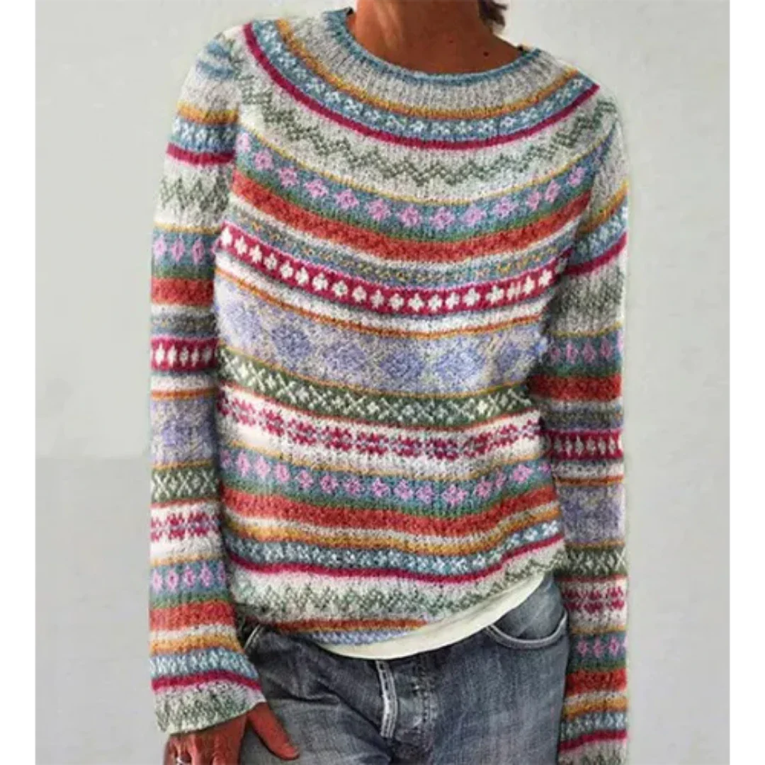 Warme Damestrui met Lange Mouwen van Zacht Materiaal – Comfortabele Winter Pullover voor Dames 2