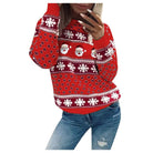Warme Foute Kersttrui Dames met Loose Fit en Feestelijk Design - Perfect voor de Winter 3