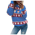 Warme Foute Kersttrui Dames met Loose Fit en Feestelijk Design - Perfect voor de Winter 4
