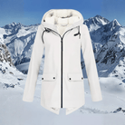 Waterdichte Fleece Gevoerde Winterjas Dames met Capuchon – Comfortabele Pasvorm voor Koude Dagen 0