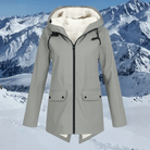 Waterdichte Fleece Gevoerde Winterjas Dames met Capuchon – Comfortabele Pasvorm voor Koude Dagen 1