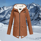 Waterdichte Fleece Gevoerde Winterjas Dames met Capuchon – Comfortabele Pasvorm voor Koude Dagen 2