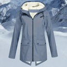 Waterdichte Fleece Gevoerde Winterjas Dames met Capuchon – Comfortabele Pasvorm voor Koude Dagen 3