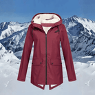 Waterdichte Fleece Gevoerde Winterjas Dames met Capuchon – Comfortabele Pasvorm voor Koude Dagen 5