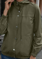 Waterdichte Lange Trenchcoat Dames met Capuchon in Zwart – Perfect voor Buitenactiviteiten en Wandelingen 5