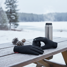 Winter Fietshandschoenen Heren - Waterdicht, Thermisch Geïsoleerd, Touchscreen, Antislip Grip, Zwart 2