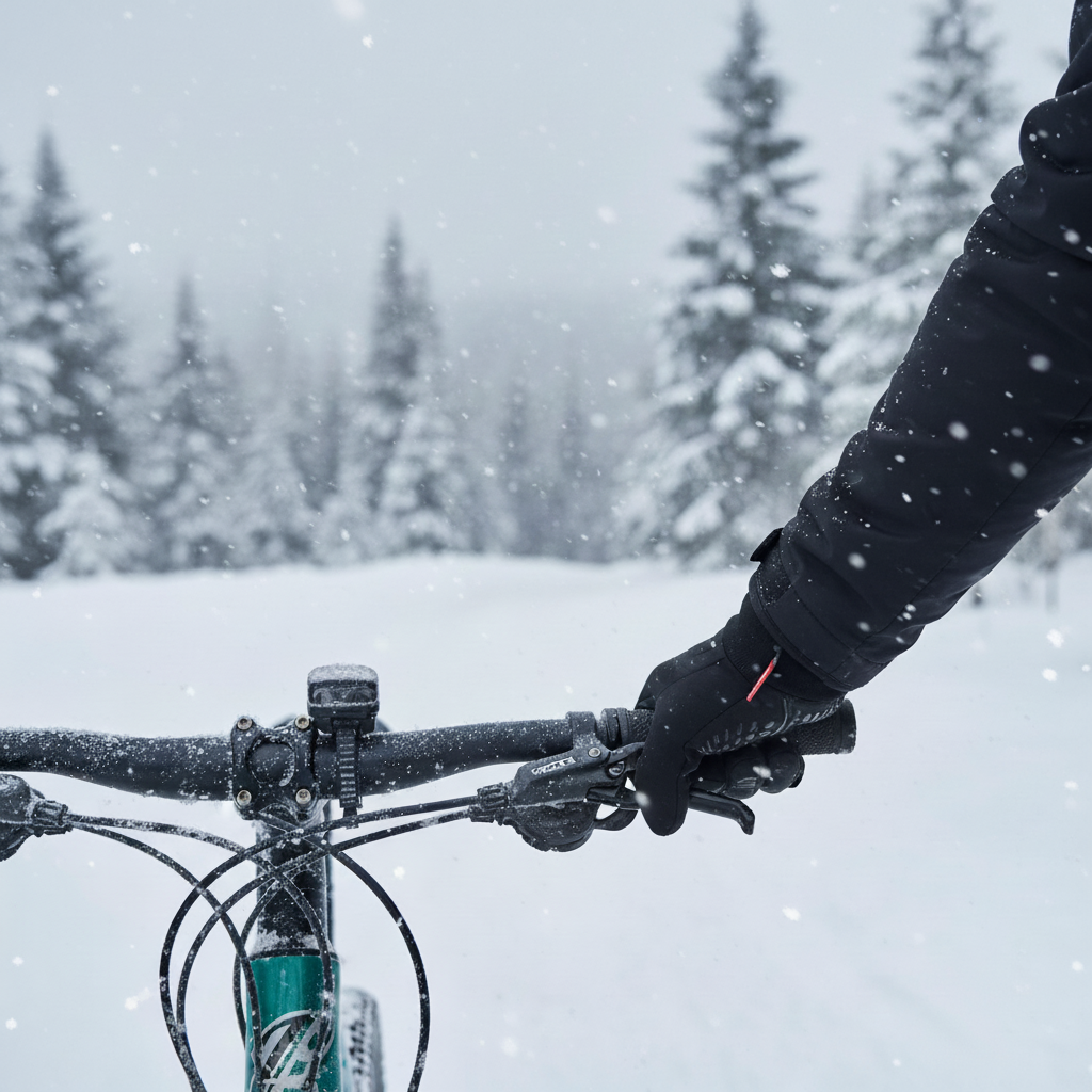 Winter Fietshandschoenen Heren - Waterdicht, Thermisch Geïsoleerd, Touchscreen, Antislip Grip, Zwart 3