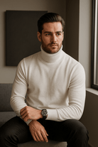 Zachte Coltrui van Premium Kasjmiermix voor Heren – Tijdloos Ontwerp en Ademend Materiaal 1