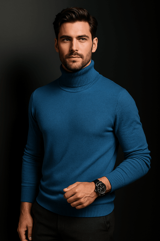Zachte Coltrui van Premium Kasjmiermix voor Heren – Tijdloos Ontwerp en Ademend Materiaal 5