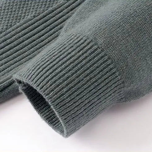 Zachte Jacquard Trui voor Dames met Geribbelde Nephals – Comfortabele Casual Trui voor Dagelijks Gebruik 7