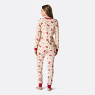 Zachte Peperkoek Kerstpyjama Dames - Katoenmix met Elastaan, Elastische Pasvorm voor Nachtkleding Dames 4