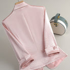 Zijden Blazer Dames met Glanzende Afwerking – Modern en Elegant voor Elke Gelegenheid 4